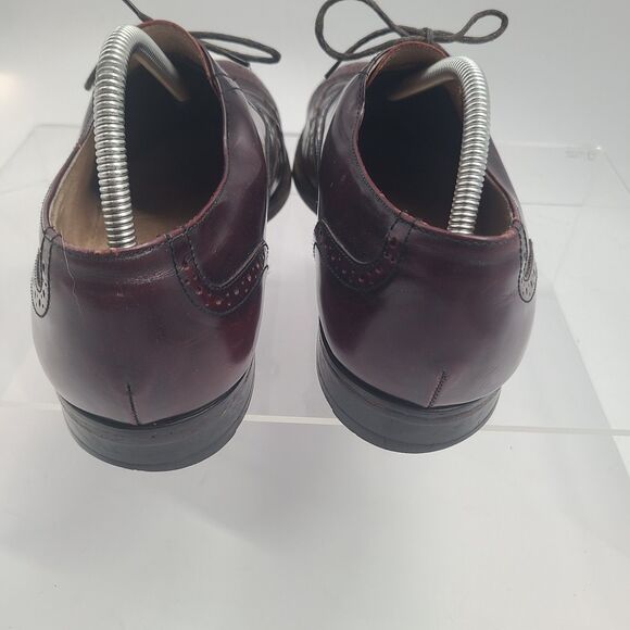 Botany 500 Leather Wing Tip Dress Shoes US Size 10W Burgundy main image 10